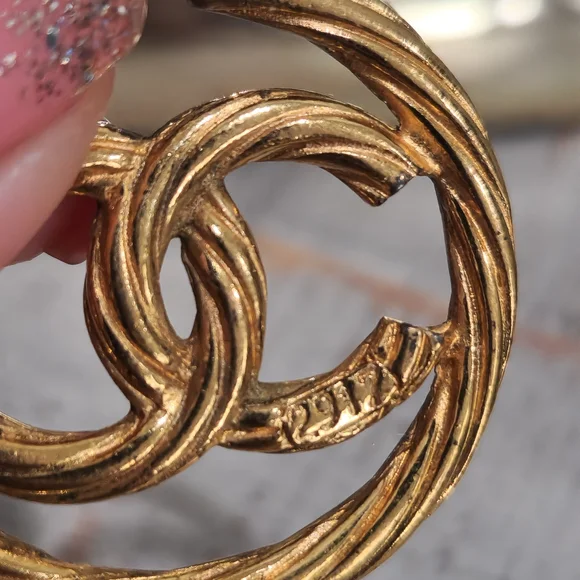 Chanel vintage dangling bamboo earrings 2 way - Picture 9 of 10